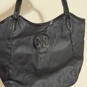 Tory Burch Black Nylon Tote Bag
